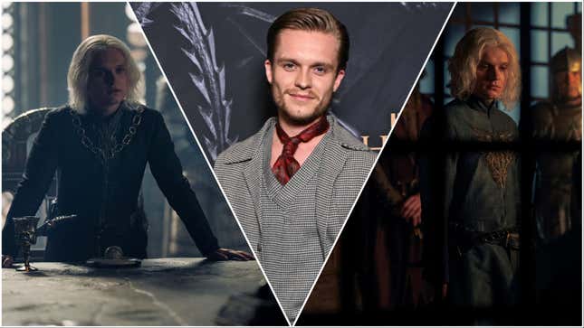 Center: Tom Glynn-Carney; Left and right: Glynn-Carney in House Of The Dragon